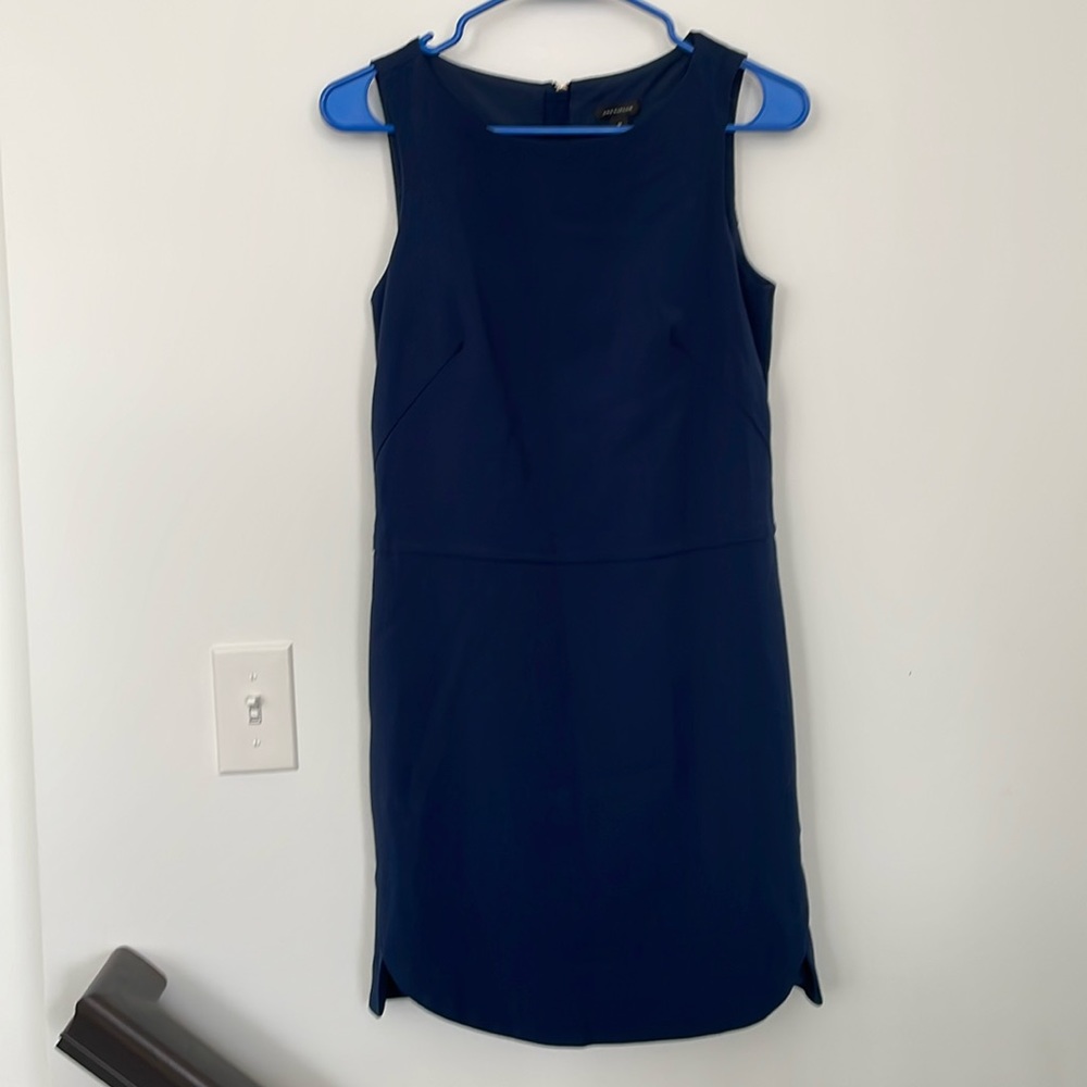 Ann Taylor - Navy sleeveless dress with back zipper